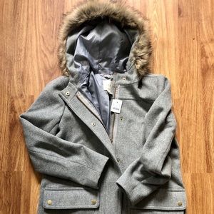 J. Crew Wool Parka Coat